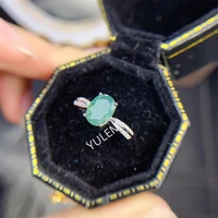 yulem oval shape moss agate 68mm ring rings for women luxury jewelry sterling silver rings