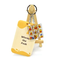 winnie bear lovely key chain animal key chain womens bag pendant acrylic key chain charm key chain jewelry gift