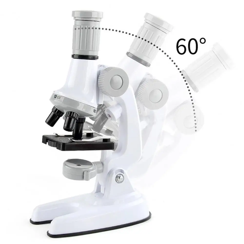 

1 Set Student Microscope Useful Hand-on Ability Rotating Eyepiece School Supplies Children Microscope Microscope Toy