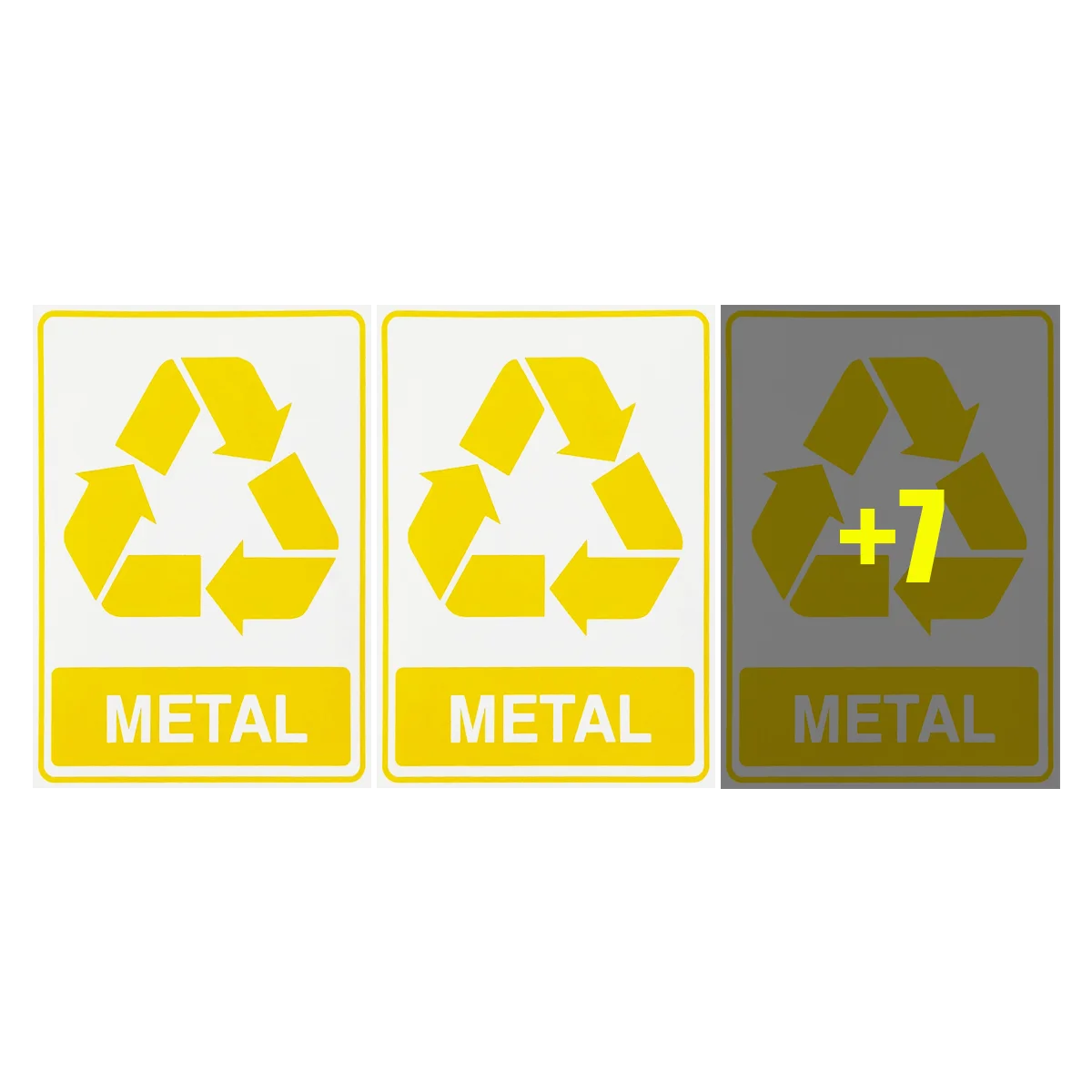 

Combo 10 Garbage Metal Sign Stickers 15x20 Access-S-240 F9e