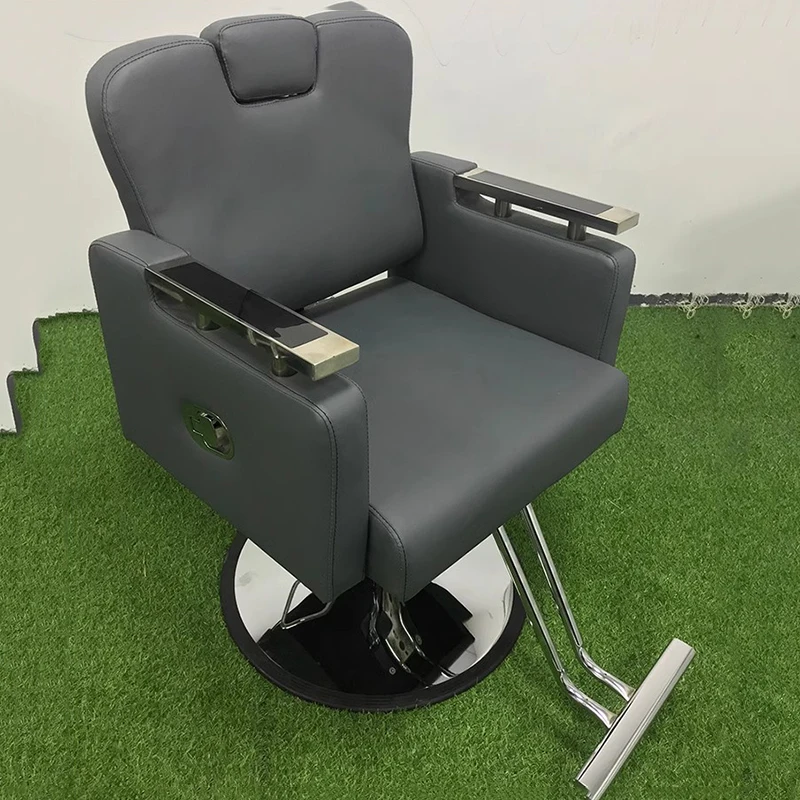 Кресло парикмахерское с откидывающейся спинкой профессиональное косметическое