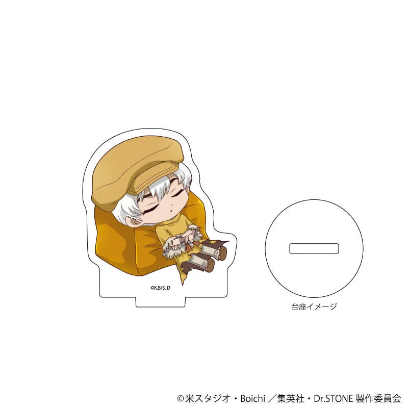Фото Аниме Dr-STONE акриловая мини-подставка для фигурки, подставка, модель, тарелка, реквизит для косплея, декор, подарок с героями мультфильмов, подарки для еды №2
