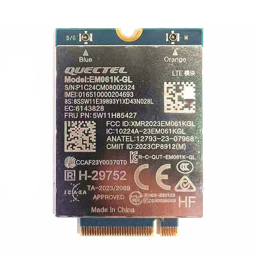 Фото Карта 4G WWAN Quectel EM061K-GL FRU 5W11H85427, модуль LTE Cat6 для ноутбуков Thinkpad T14, X13, T14S, L13, T16, L14, L16, G1, G2, G3, G4, G5, G6 №1