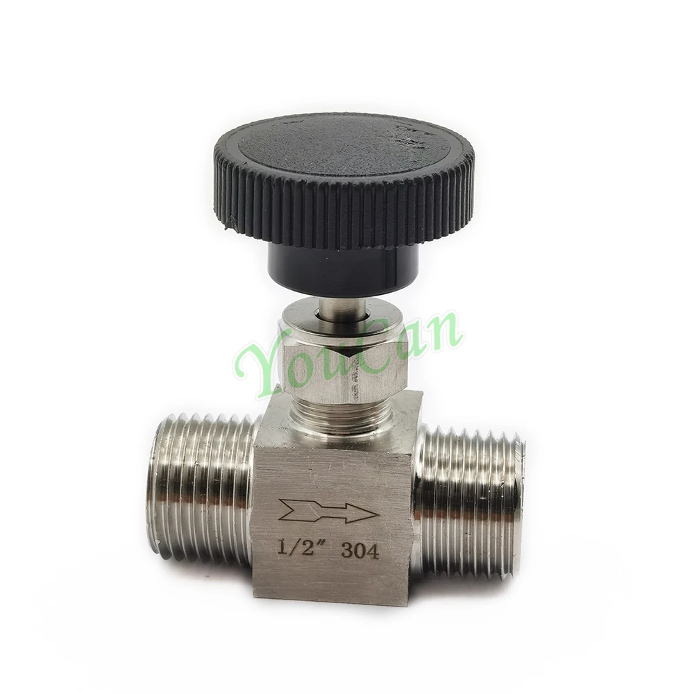 Игольчатый клапан BSP 1/8 дюйма 1/4 3/8 1/2 из санитарной нержавеющей стали для контроля