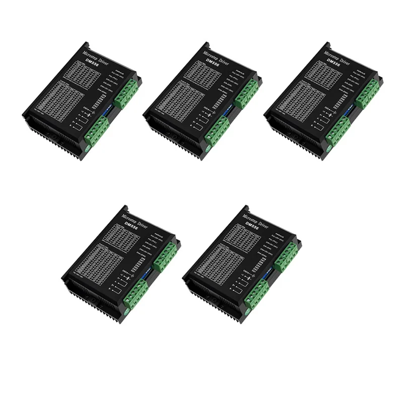 

5Pcs DM556 Digital Stepper Motor Driver 2 Phase 5.6A for 57 86 Stepper Motor NEMA23 NEMA34 Stepper Motor Controlle