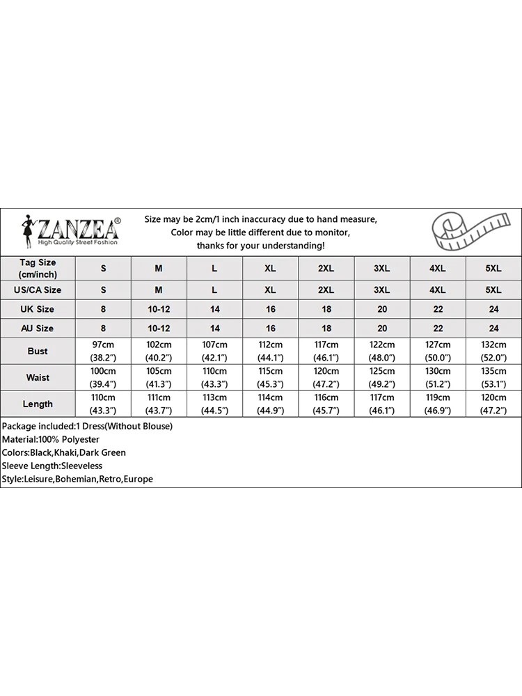 Летний элегантный комбинезон платье ZANZEA женский сарафан без рукавов винтажный