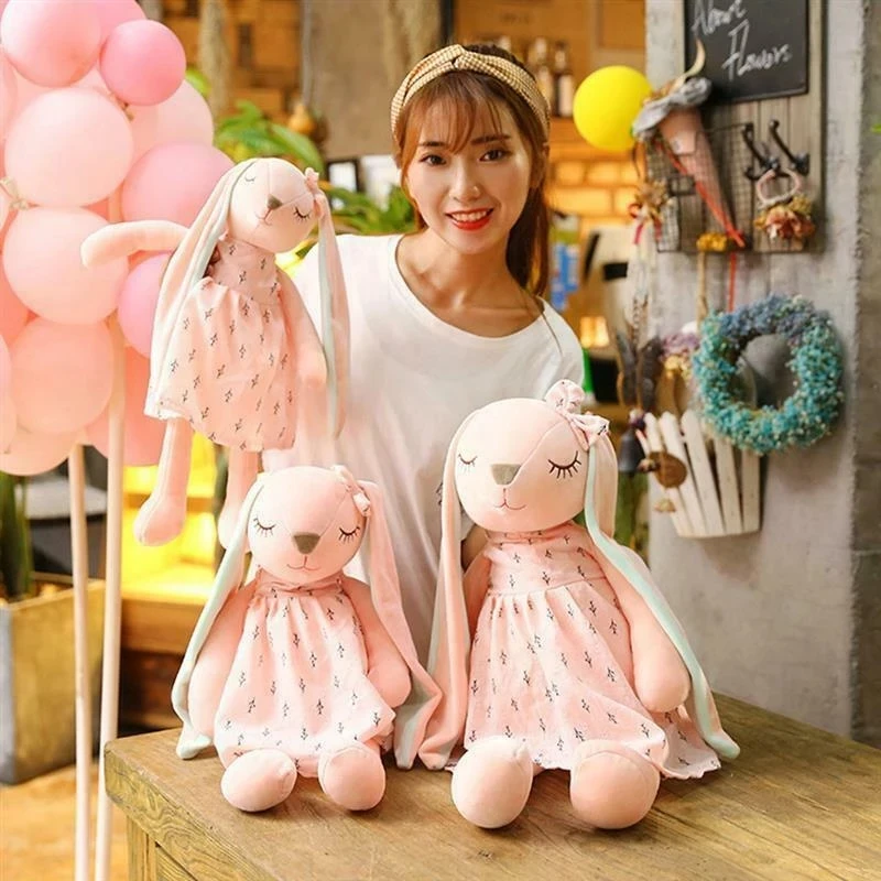 30cm Children Plush Toy Cartoon Rabbit Fluffy Simulation Doll Stuffed Toys for Kids Girlfriend Baby Birthday Gift - купить по