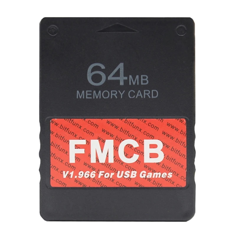 

Replacement SD Cards FMCB V1.966 Memory Card Flash Stick Support for PS2 PS1 Retro Video Gaming Console USB HDD Adapter