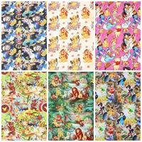sale width 110cm disney princess the lion king mickey cotton fabric for tissue sewing quilting fabric needlework material diy