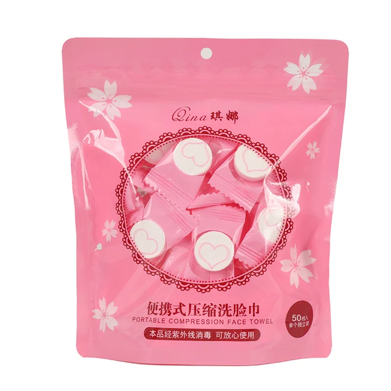 50PCS Mini Compressed Towel Disposable Capsules Towels Magic Face Care Tablet Outdoor Travel Cloth Wipes Paper Tissue images - 6