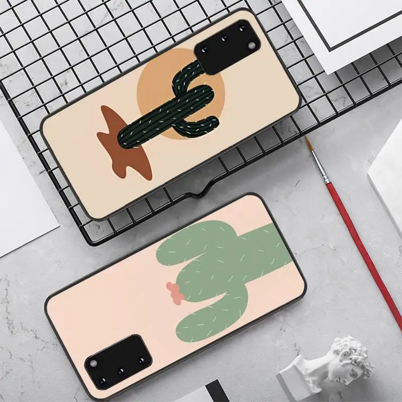 

Cute Cactus Phone Case for Samsung S10 21 20 9 8 plus lite S20 UlTRA 7edge