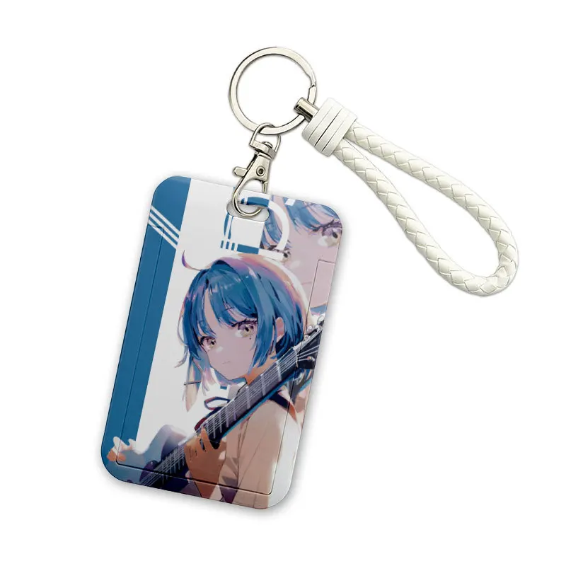 2023 110*70mm Japanese Anime BOCCHI THE ROCK Lanyard ID Card Badge Holder with Keychain Keyring Gift No.1-No.16