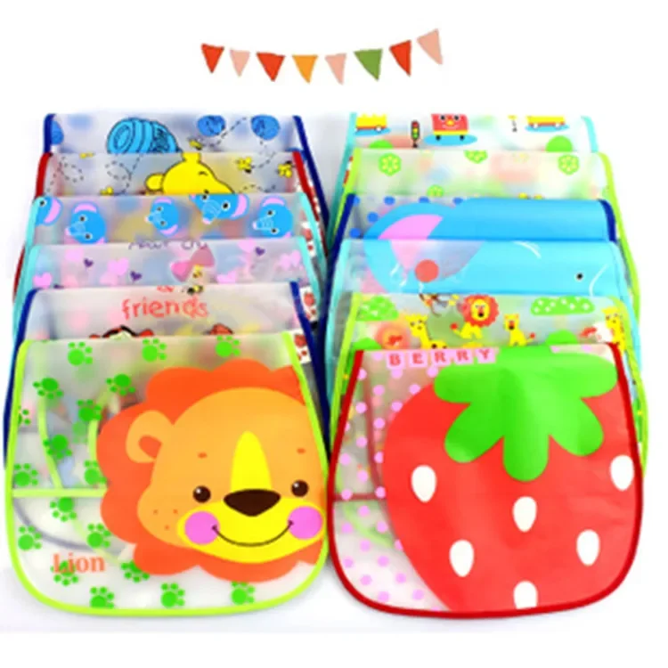 

Нагрудник детский, полупрозрачный, 8 шт./лот, на 1-3 года