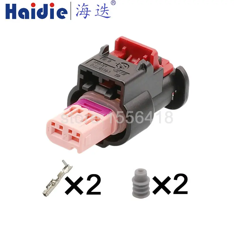 

1 Set 2 Pins automotive connector 4K0973702F