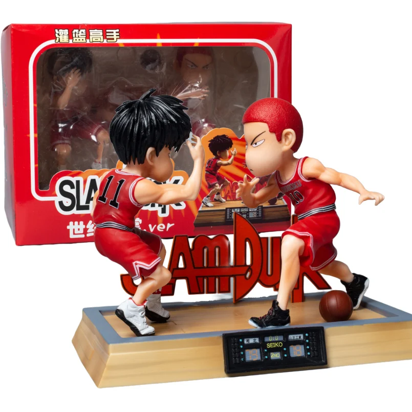 

16CM SLAM DUNK Anime Figure Sakuragi Hanamichi Kaede Rukawa PVC Action Figure Collectible Model Toys Kid Gifts