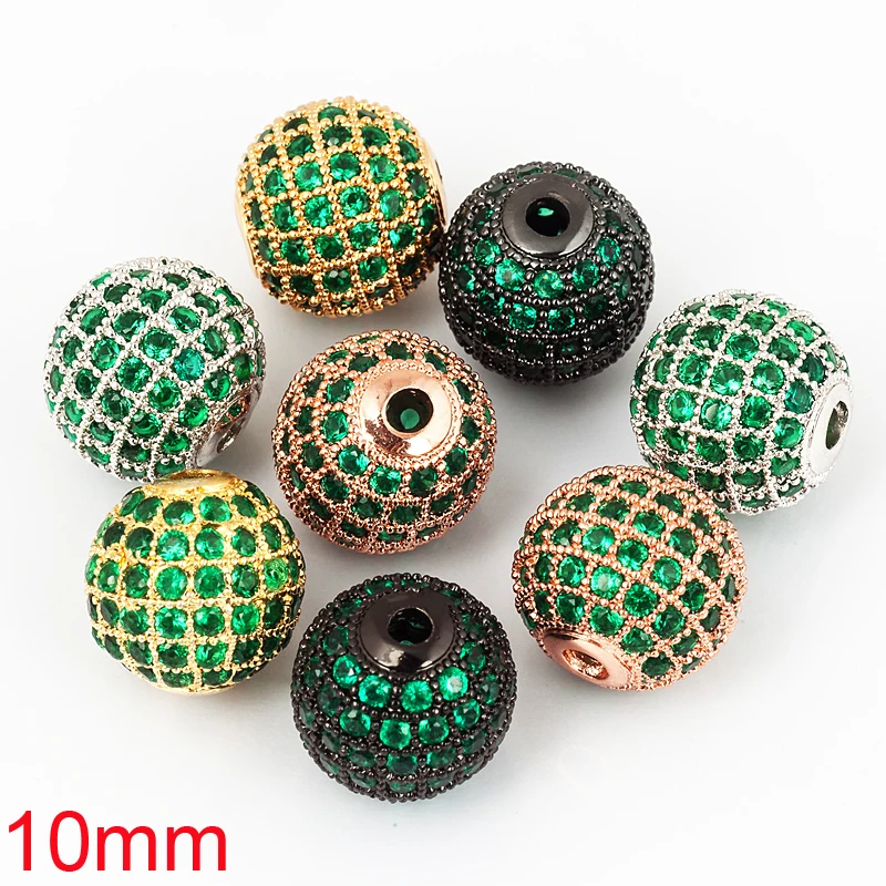 Бусины-шарики из циркония 4/6/8/10/12/14/16/18 мм