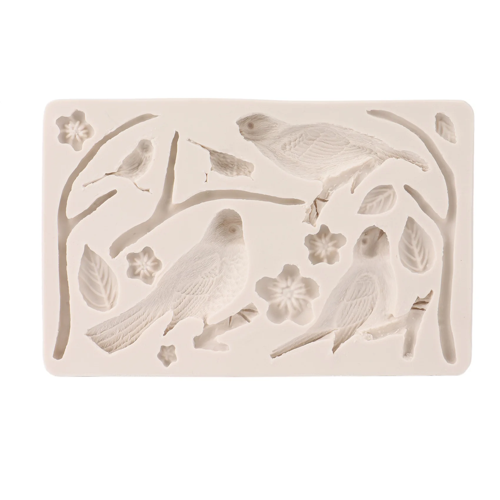 

Силиконовая форма для украшения торта, в виде цветка, птицы