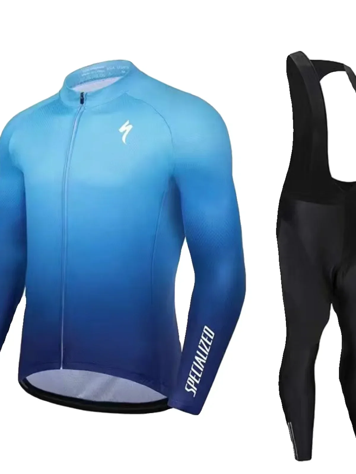 2024 Autumn Long Sleeve Cycling Jersey Pants Wears MTB Ropa Ciclismo Bicycle Clothes Warm Bike Clothing Sets Jacket