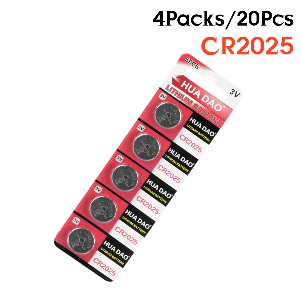 

NEW YCDC 20x High Capacity CR2025 Button Lithium Li Ion Batteries BR2025 DL2025 KCR2025 2025 3V Volt Li-ion Watch Battery