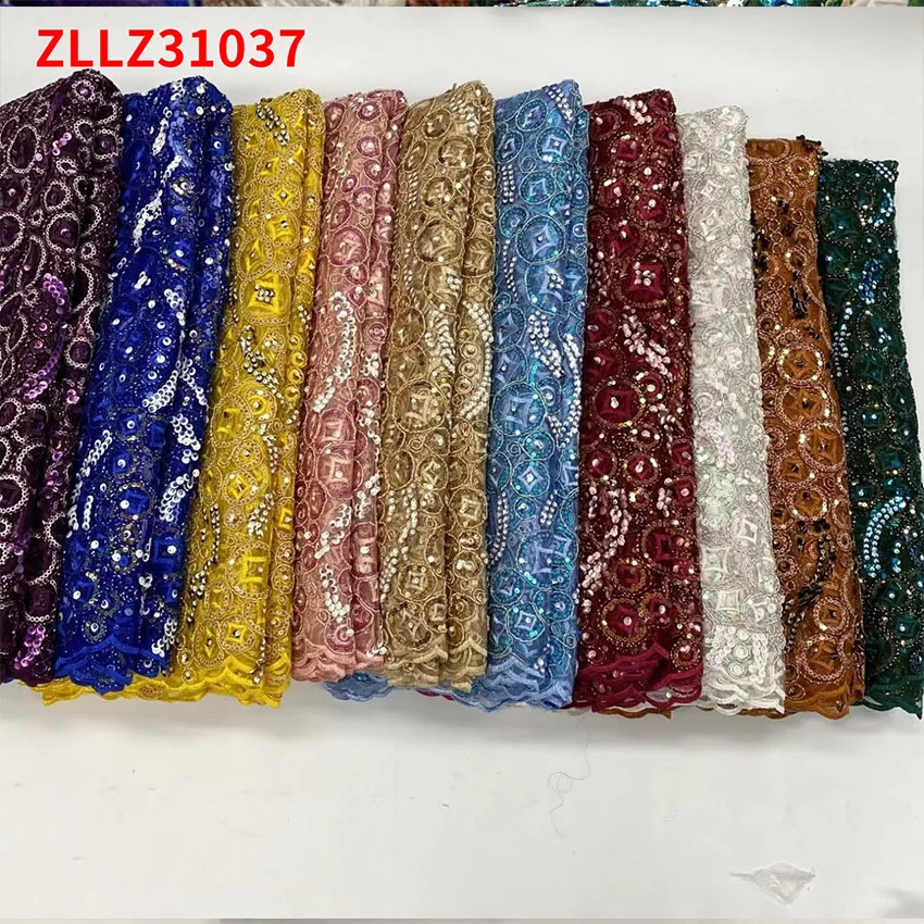 Африканская низкая цена Тюль Кружева Роскошная нигерийская костяная веревка +