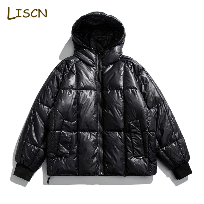 Men Cotton Padded Hooded Jacket Men Women Unisex New Keep Warm Fashion Jacket Windproof Black Soft Shell Jacket For Men