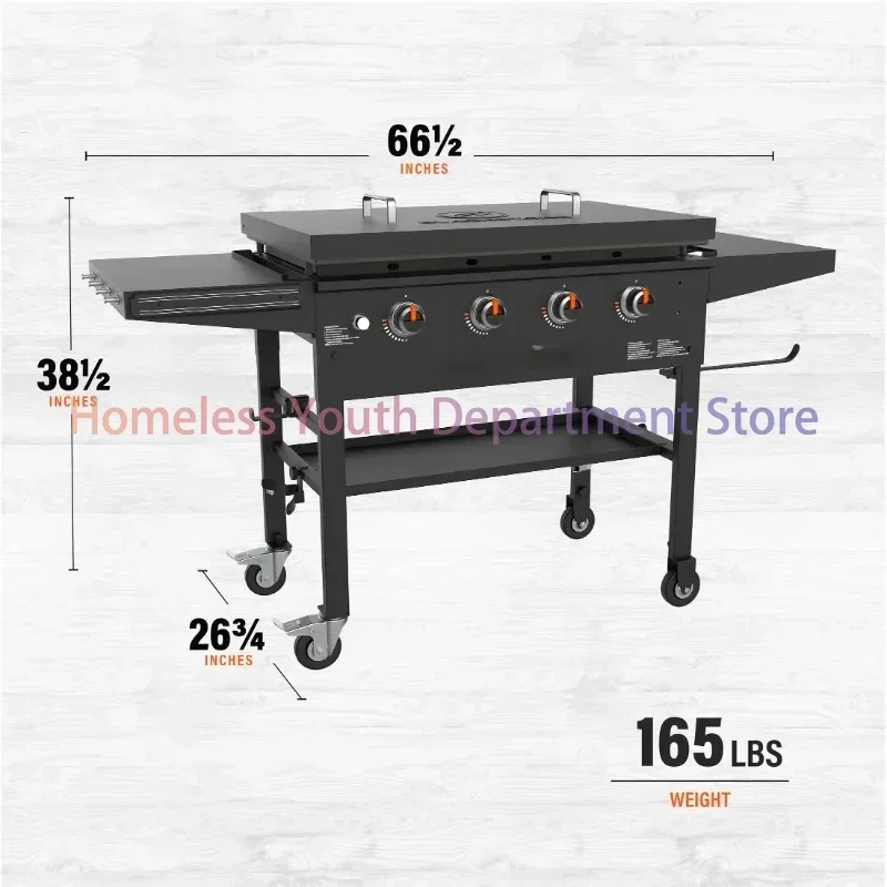 Blackstone 4-Brenner 36 &quotGrill kochs tation mit Hardcover |