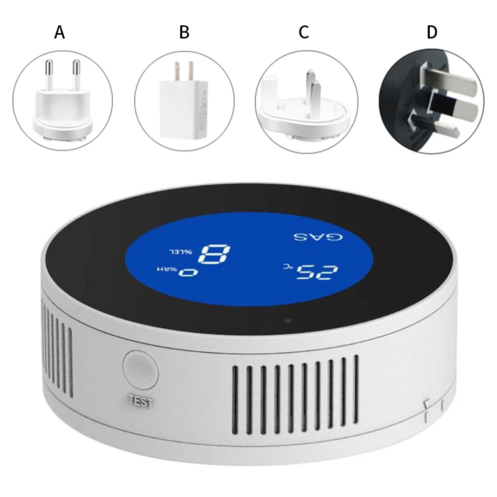 

Wifi Smart Natural Gas Alarm Sensor Leakage Alarm Kitchen Air Detector Indoor Air Leakage Sensor Smart Alarm US/EU/UK/AU Plug