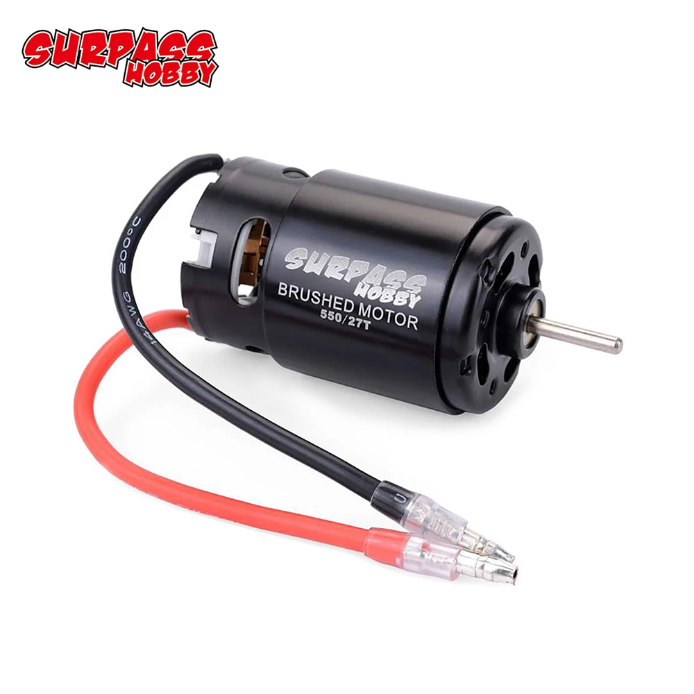 

Hot Sale SURPASS HOBBY 550 Brushed Motor 12T 21T 27T 35T Motor for HSP HPI Kyosho TRAXXAS Wltoys 1/10 Crawler Off-road RC Car