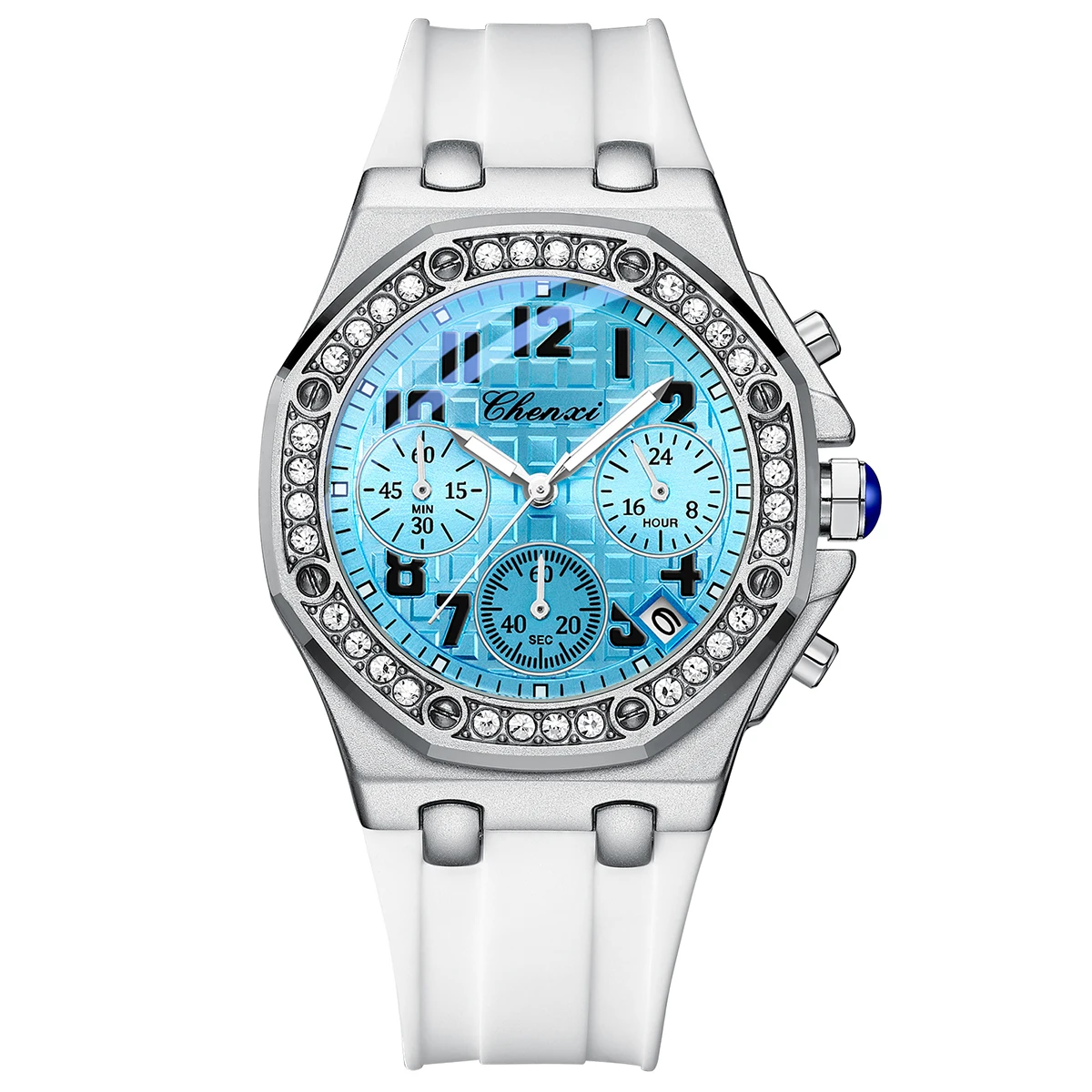 Новые женские часы роскошные брендовые спортивные силиконовые цвета дофамина