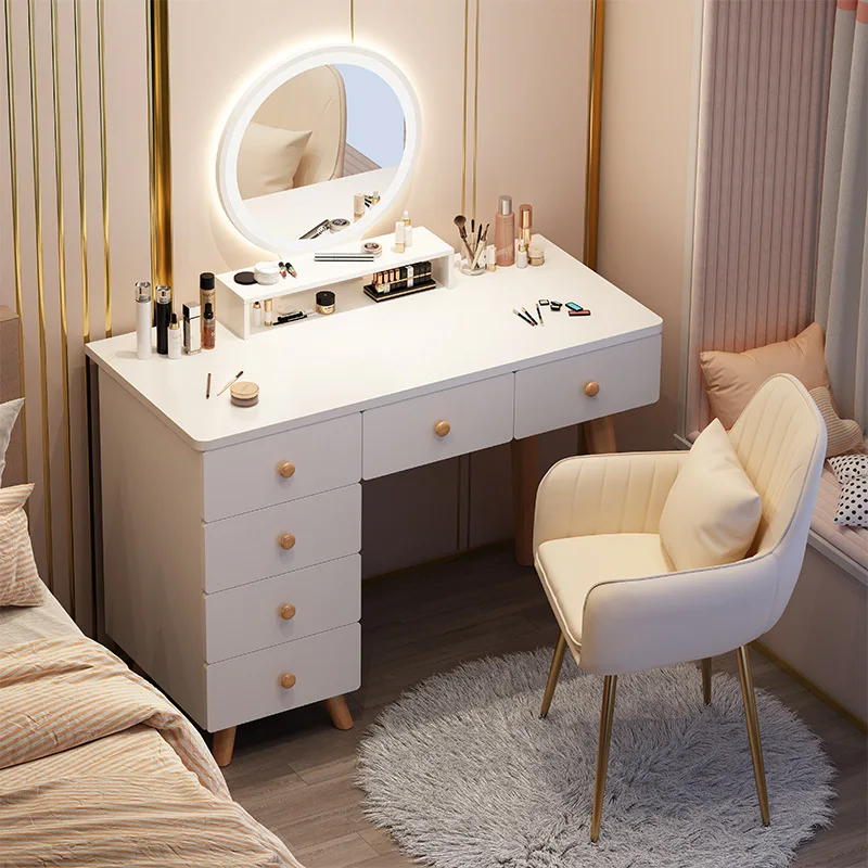 

New Nordic dressing table bedroom modern minimalist home net red small apartment dressing table makeup table vanity table