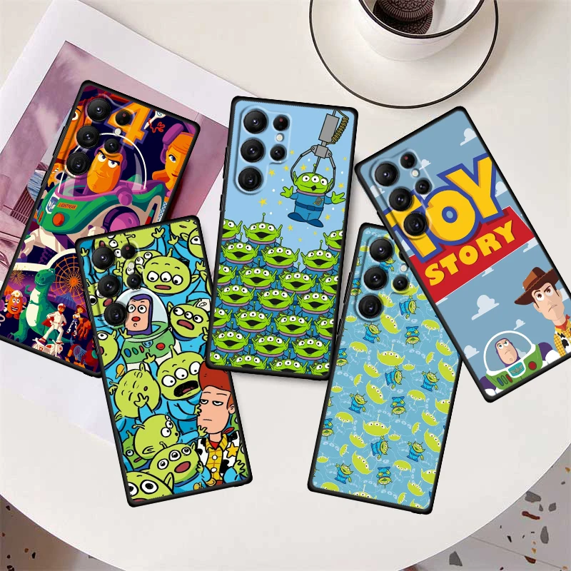 

Toy Story Animation Phone Case For Samsung Galaxy S23 S22 S21 S20 FE S10 S10E S9 Plus Ultra Pro Lite 5G Black TPU FUnda