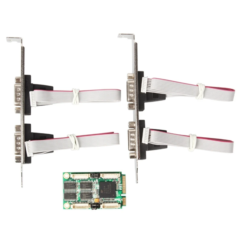 MINI PCI-E to Serial Port Card Industrial Grade COM Card RS232 Signal DB9 pin Expansion Card 85DD