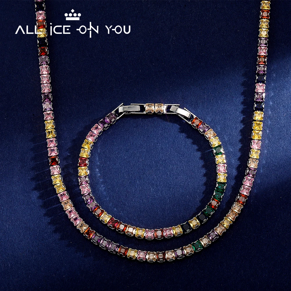 Цепочка и браслет Alliceonyou, 5 мм, в стиле хип-хоп
