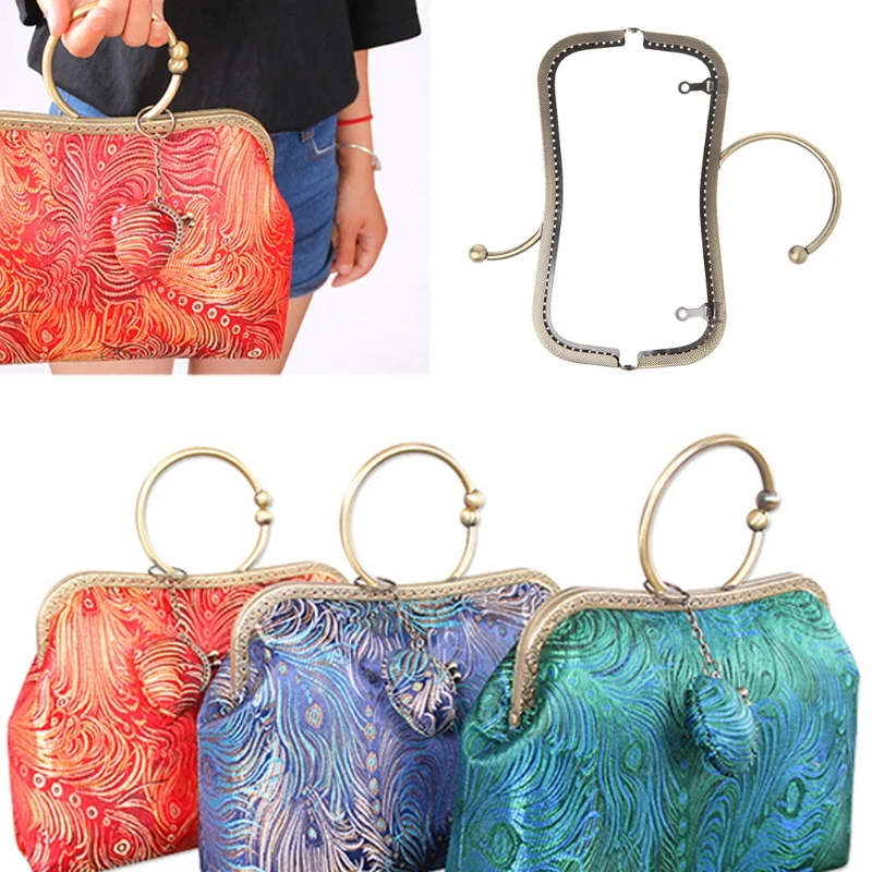 

1pc Metal Square Frame For Sewing Handbag Purse Coin Handle Bag DIY Tool