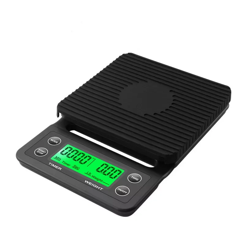

2022New Precision Digital Electronic Scales Measuring Tools Kitchen Scales Drip Coffee Scale with Timer LCD Display 3kg/5kg 0.1g