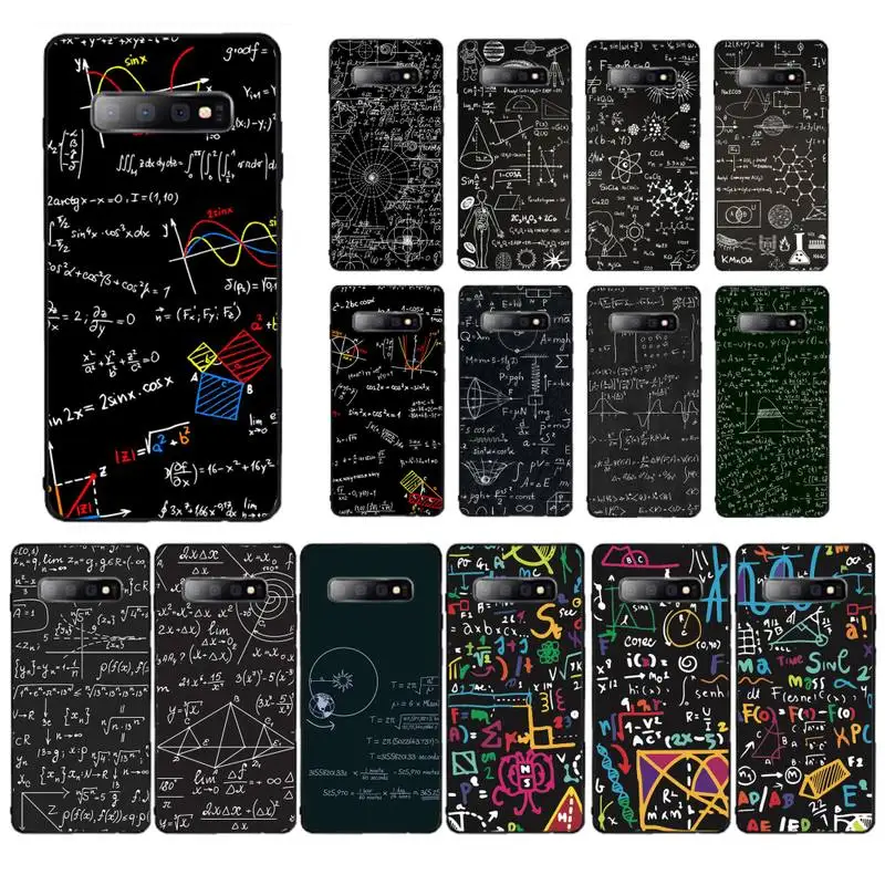 

YNDFCNB Symbol Math Science Physics Formulas Phone Case for Samsung S10 21 20 9 8 plus lite S20 UlTRA 7edge
