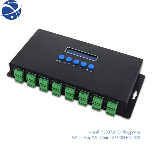 

YyhcDJ KTV Club Computer 216 16 channel Artnet Ethernet SPI DMX RGB RGBW Pixel led controller