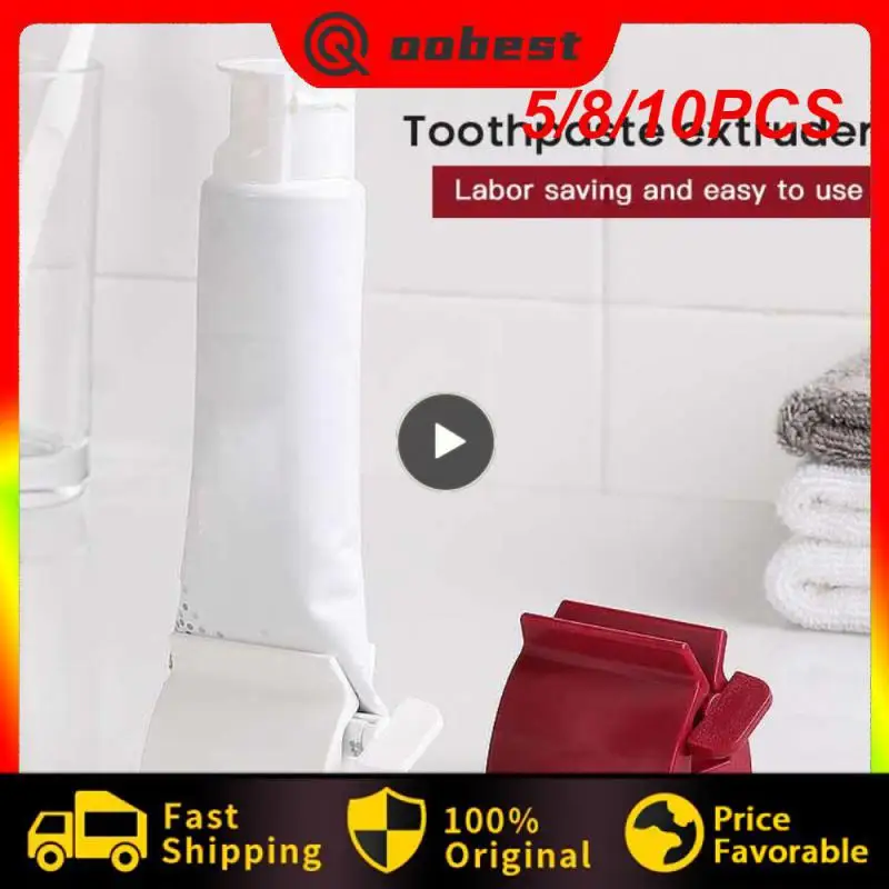 

5/8/10PCS Tube Squeezer Lazy Toothpaste Dispenser ABS Squeezing Tools Hair Color Dye Cosmetic Paint Squeezer Tube Wringer Hot