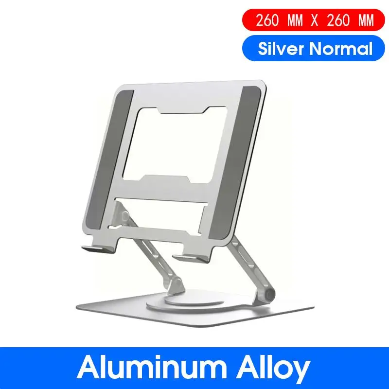 

Aluminum Alloy Laptop Stand 360° Rotatable Notebook Holder Aluminum Alloy Stand For 9.7-17 Inch Liftable Laptop Bracket W5R1