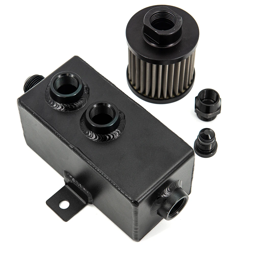 

Универсальный Автоматический алюминиевый маслоуловитель 1 л, бак топливного бака с дыхательным и фильтрующим сливом