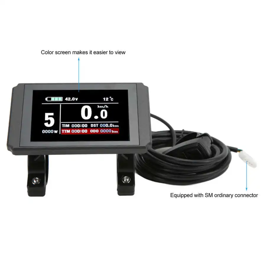 KT LCD3 LCD5 Display 72V ABS Electric Bicycle with SM Connector LCD Meter for Controller |