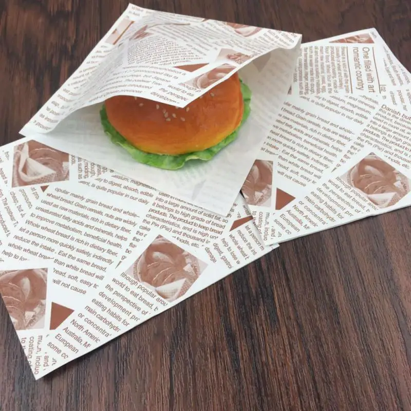 

Экологичный пакет из масляной бумаги для упаковки хлеба, сэндвичей, гамбургеров, картофеля фри/пищевой вощеной бумаги, инструменты для выпе...