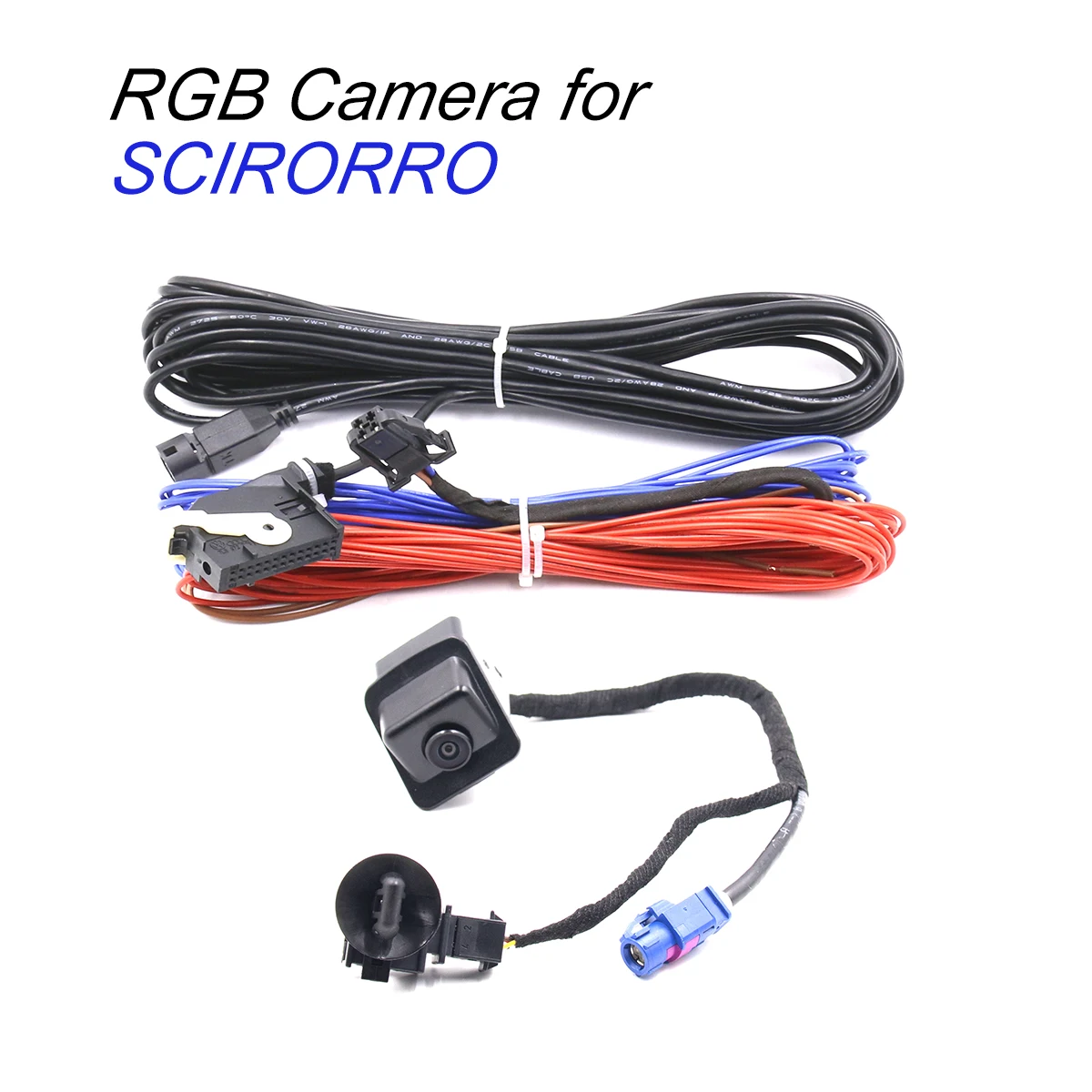Комплект камеры заднего вида SCIROCCO RGB для VW RNS510 RCD510 RNS315 ...