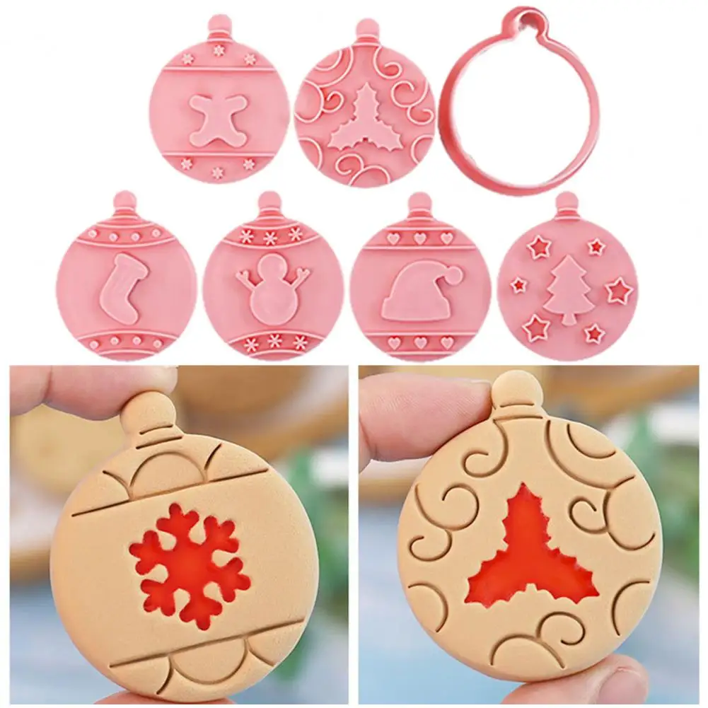 

Multi-purpose 10Pcs Unique Children Holiday Cookie Stamp DIY Cookie Cutter Cartoon Pictures for Parties