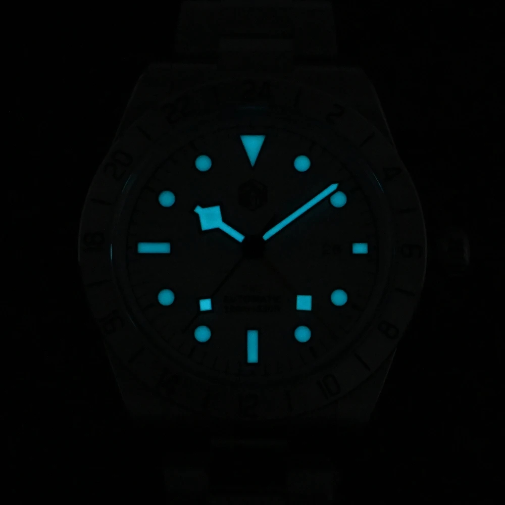 Новые Роскошные мужские часы San Martin 39 мм BB GMT деловые для мужчин автоматические