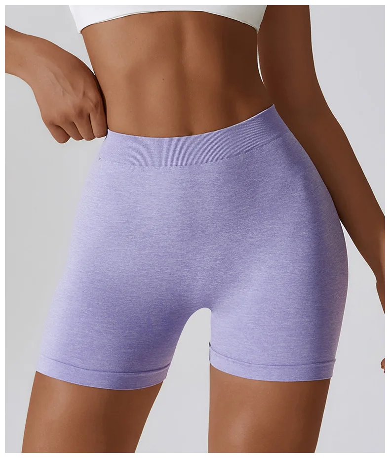 V Back Seamless Scrunch Butt Shorts Women Summer Gym Wear Workout Gym Tights Push Up Yoga Shorts Fitness Cycling Shorts