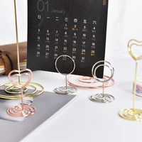 metal place card holders photo clip stands wedding table number name sign stand for wedding birthday party home decoration