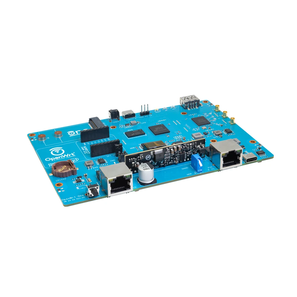 Плата маршрутизатора Banana Pi OpenWrt One PCBA MediaTek MT7981B двухдиапазонная WiFI 6 1 ГБ DDR4 256 MiB SPI