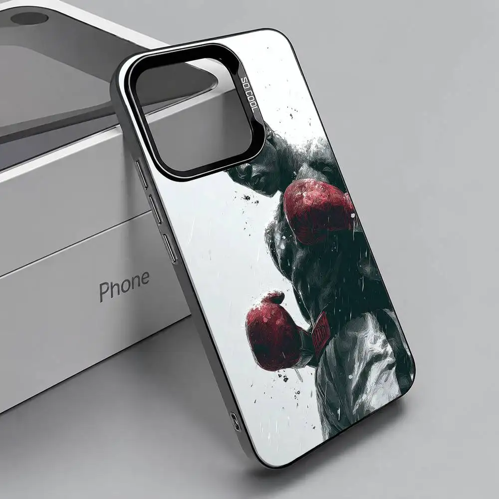 Чехол для телефона «Величайший боксер А-Али» для iPhone 17, 16, 15, 14, 13, 12, 11 Plus, Pro Max, XS, красочный серебристый чехол (art.: 3920db6fcccb6) - 3920db6fcccb6