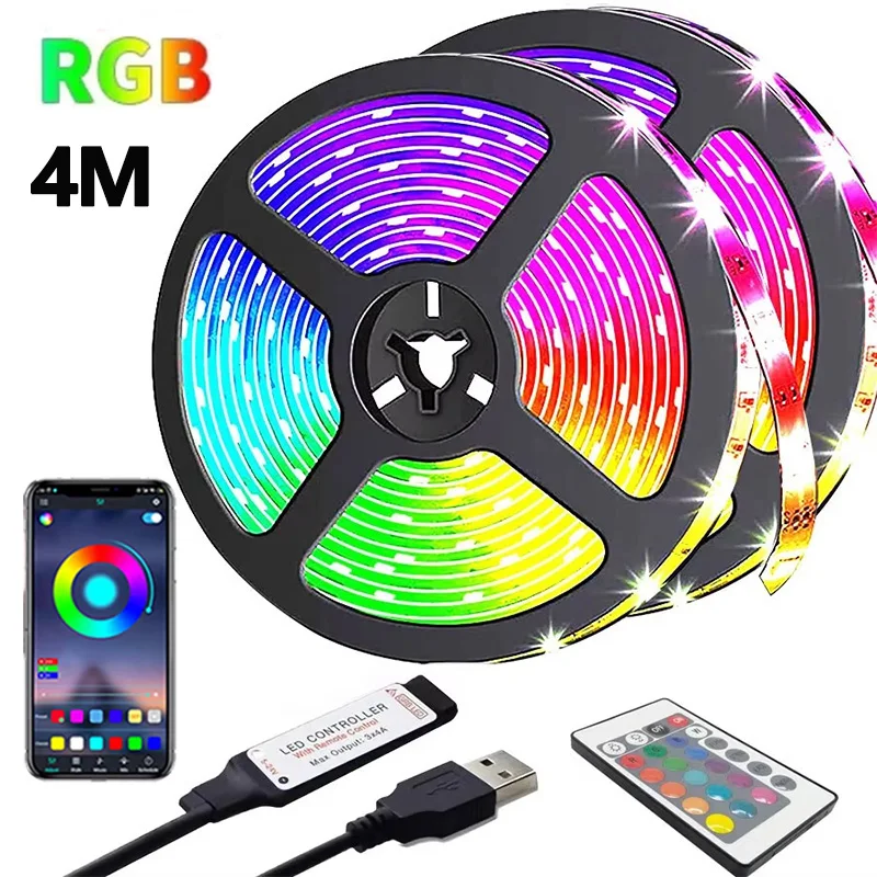 

RGB светодиодная лента 1-30 м USB Bluetooth